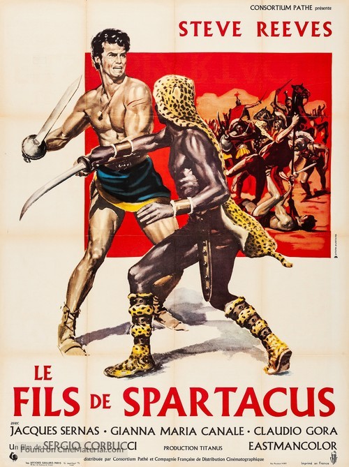 Il figlio di Spartacus - French Movie Poster