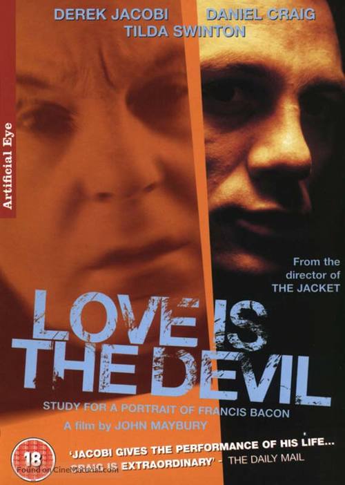 Love Is the Devil: Study for a Portrait of Francis Bacon - British DVD movie cover