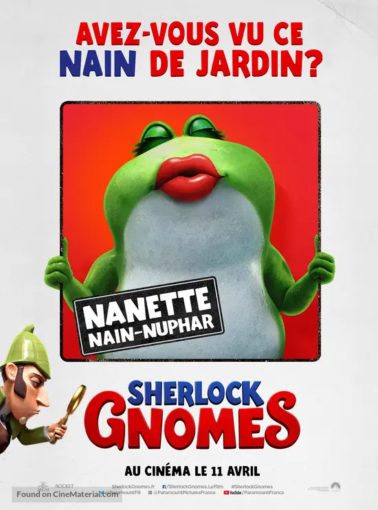 Sherlock Gnomes - French Movie Poster