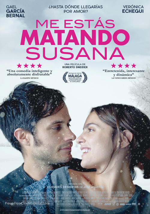 Me est&aacute;s matando Susana - Spanish Movie Poster