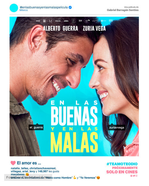 En las buenas y en las malas - Mexican Movie Poster