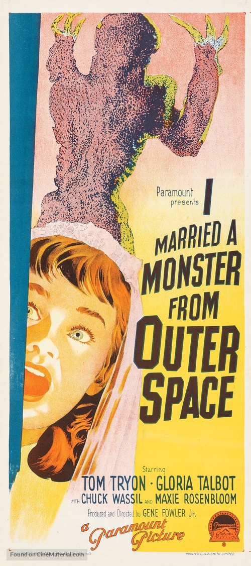I Married a Monster from Outer Space - Australian Movie Poster