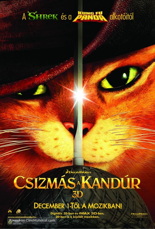 Puss in Boots - Hungarian Movie Poster