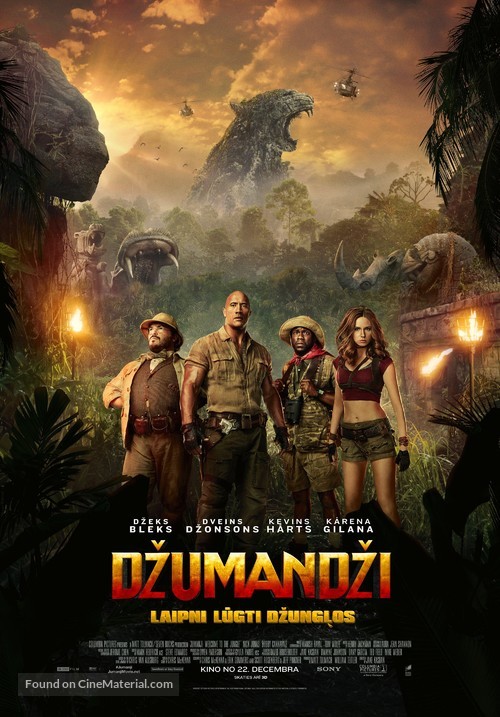 Jumanji: Welcome to the Jungle - Latvian Movie Poster
