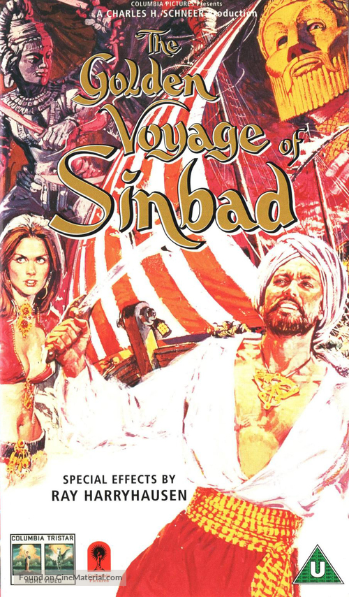 The Golden Voyage of Sinbad - British VHS movie cover