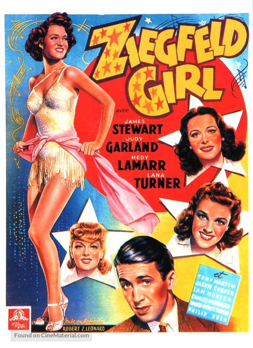 Ziegfeld Girl - Belgian Movie Poster