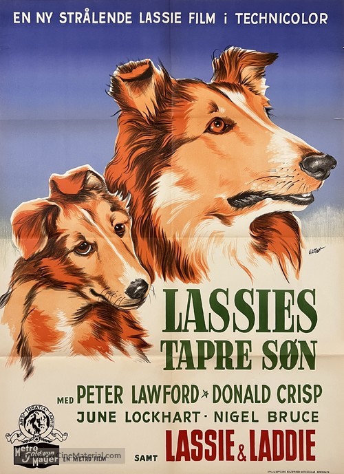 Son of Lassie - Danish Movie Poster