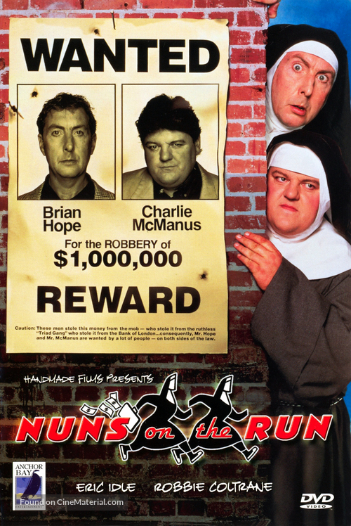 Nuns on the Run - British DVD movie cover