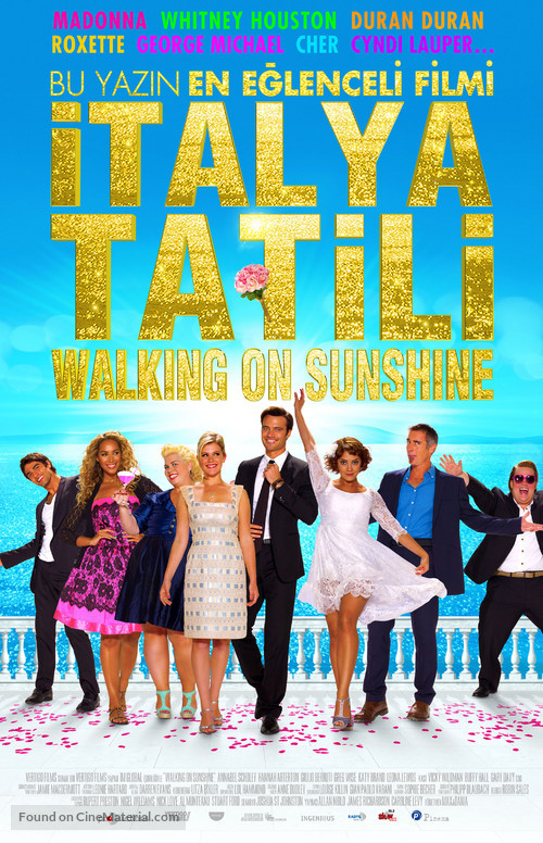 Walking on Sunshine - Turkish Movie Poster