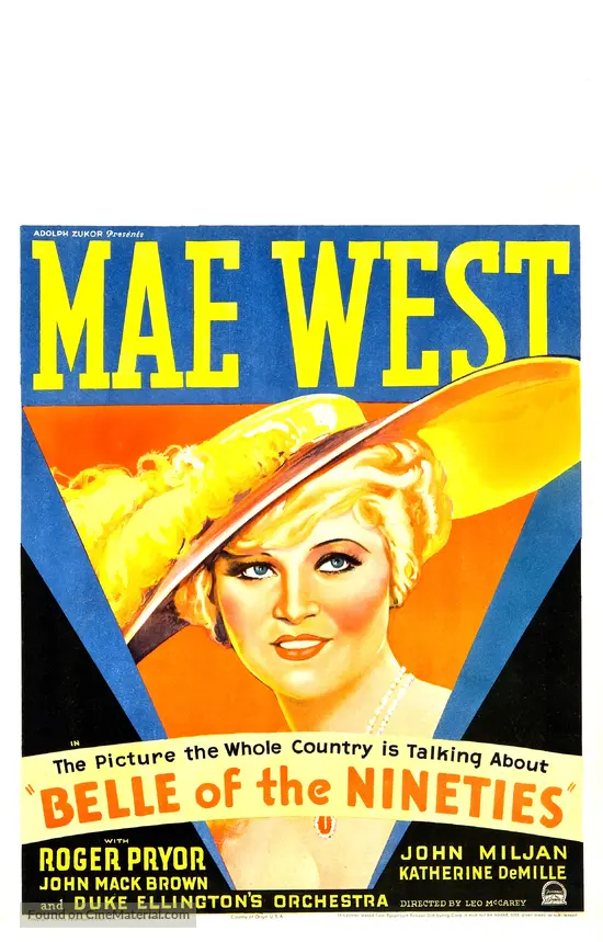 Belle of the Nineties - Movie Poster