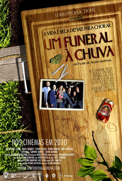 Um Funeral &agrave; Chuva - Portuguese Movie Poster