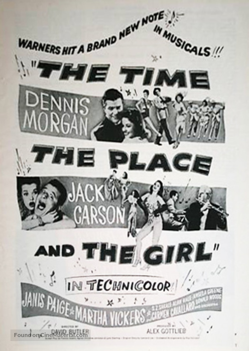 The Time, the Place and the Girl - Movie Poster