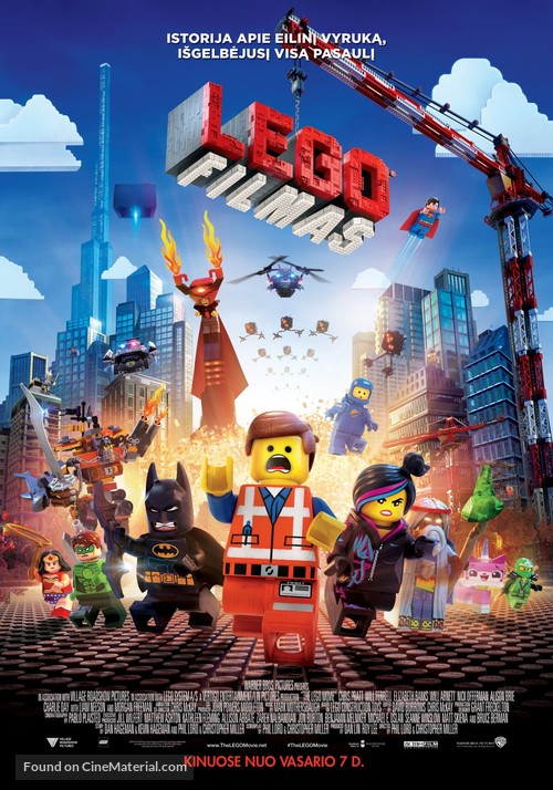 The Lego Movie - Lithuanian Movie Poster