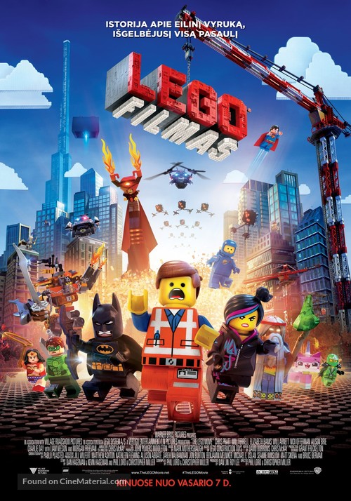 The Lego Movie - Lithuanian Movie Poster