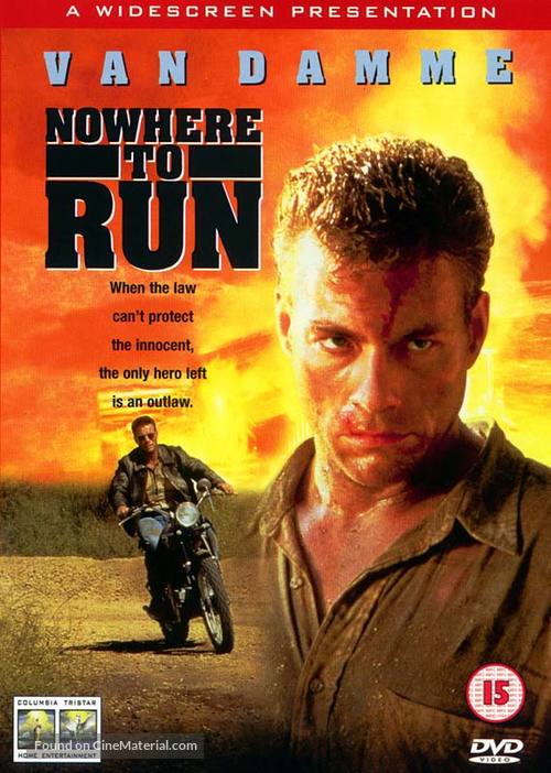 Nowhere To Run - British DVD movie cover