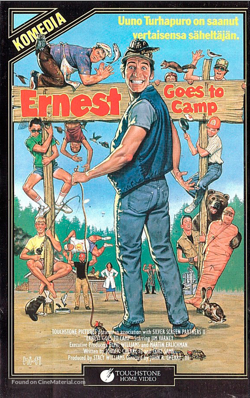 Ernest Goes to Camp - Finnish VHS movie cover