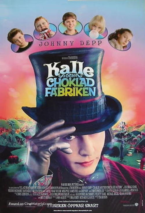 Charlie and the Chocolate Factory - Swedish Movie Poster