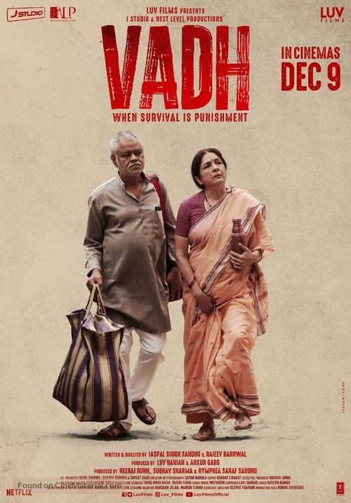 Vadh - Indian Movie Poster