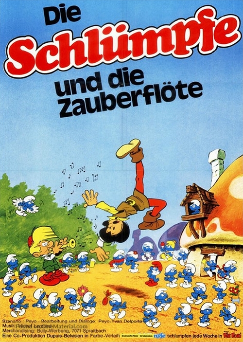 La fl&ucirc;te &agrave; six schtroumpfs - German Movie Poster