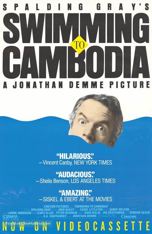 Swimming to Cambodia - Movie Poster