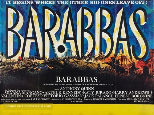 Barabbas - British Movie Poster