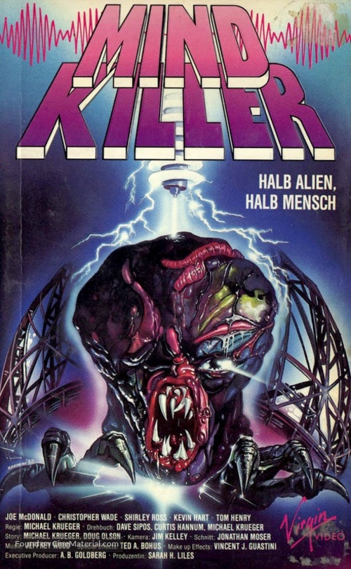 Mindkiller - German VHS movie cover