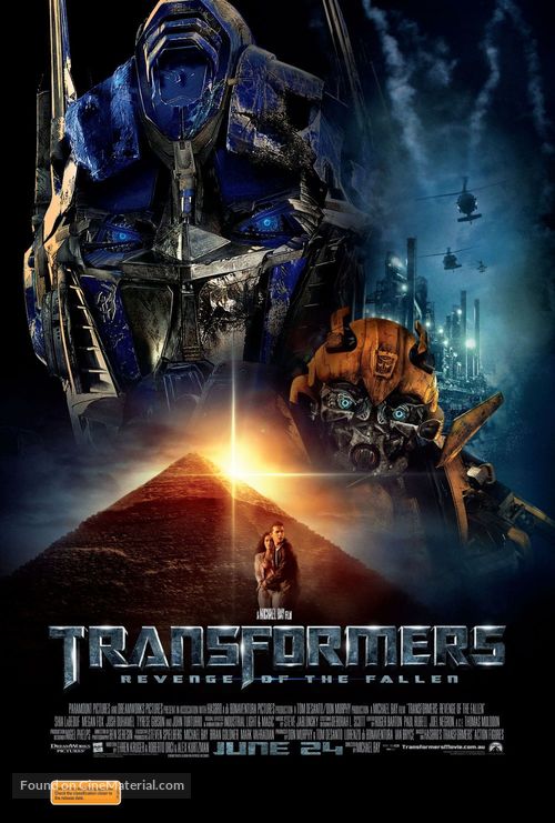 Transformers: Revenge of the Fallen - Australian Movie Poster