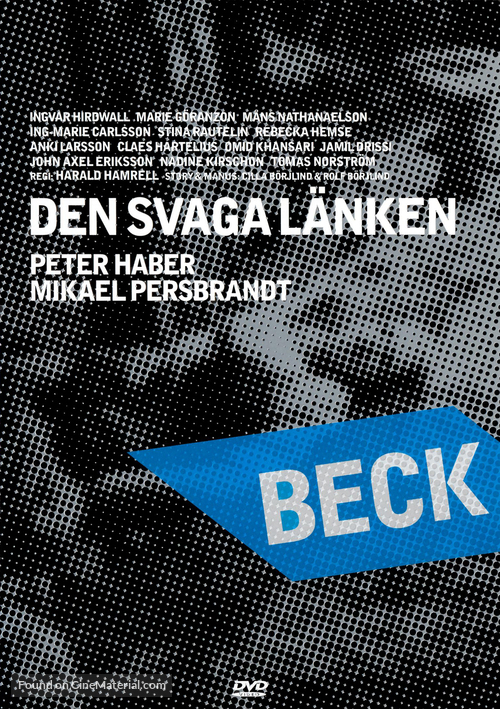 &quot;Beck&quot; Den svaga l&auml;nken - Swedish poster