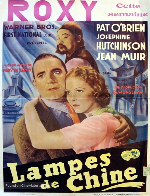 reputación Bien educado saldar Oil for the Lamps of China (1935) Belgian movie poster