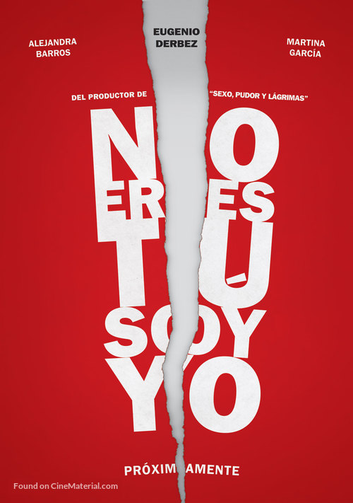 No eres tu, soy yo - Mexican Movie Poster