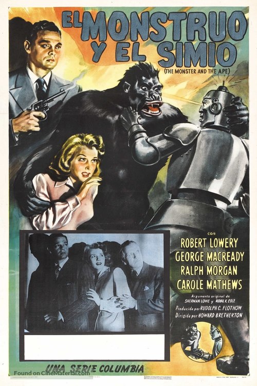 The Monster and the Ape - Argentinian Movie Poster