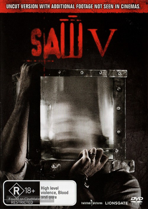 Saw V - Australian Movie Cover