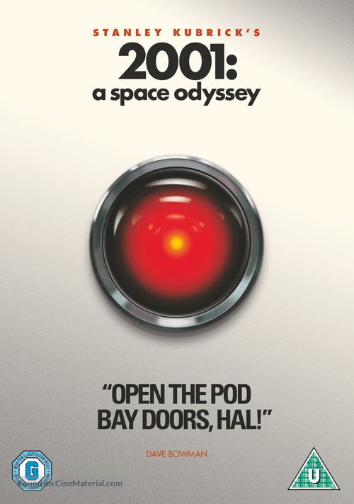 2001: A Space Odyssey - British DVD movie cover
