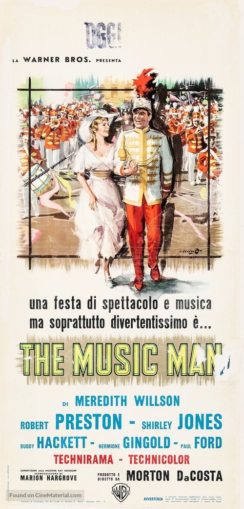 The Music Man - Italian Movie Poster