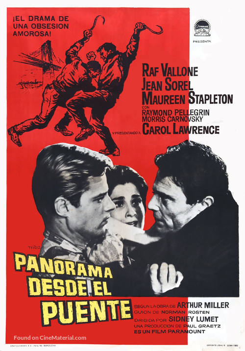 Vu du pont - Spanish Movie Poster