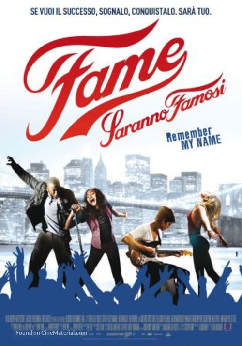 Fame - Italian Movie Poster