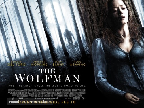 The Wolfman - British Movie Poster