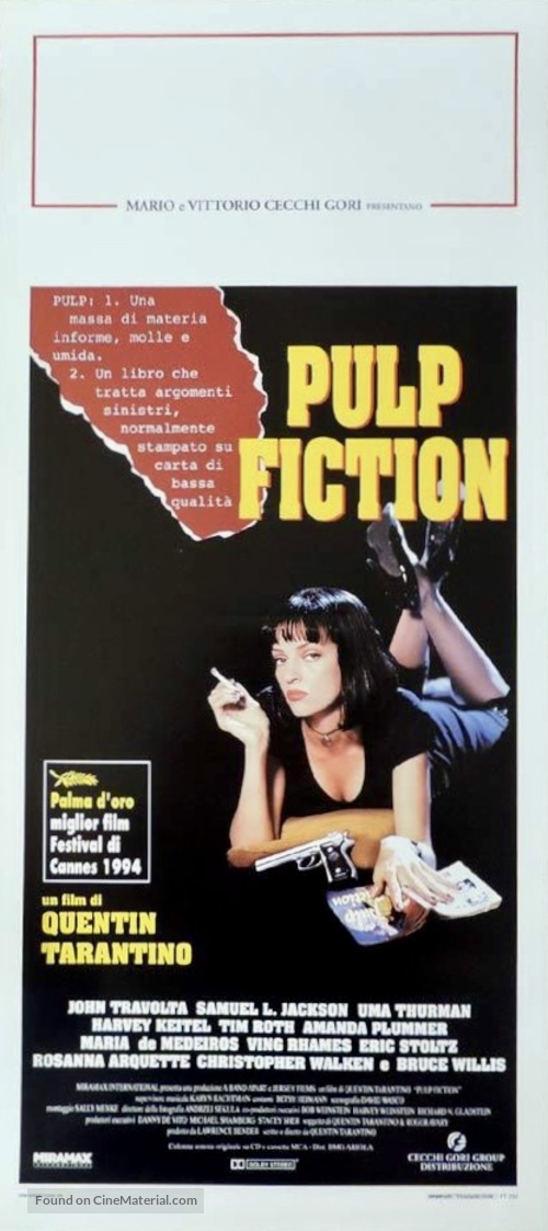 Pulp Fiction - Italian Movie Poster