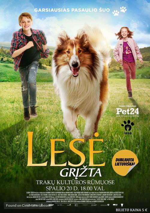 Lassie - Eine abenteuerliche Reise - Lithuanian Movie Poster