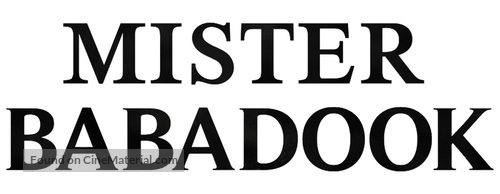 The Babadook - French Logo