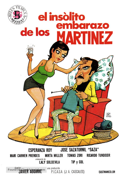 El ins&oacute;lito embarazo de los Mart&iacute;nez - Spanish Movie Poster
