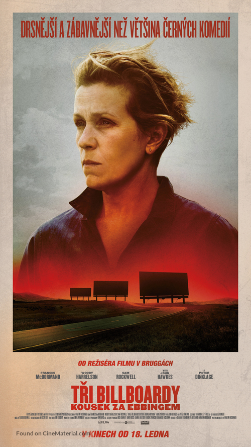 Three Billboards Outside Ebbing, Missouri - Czech Movie Poster