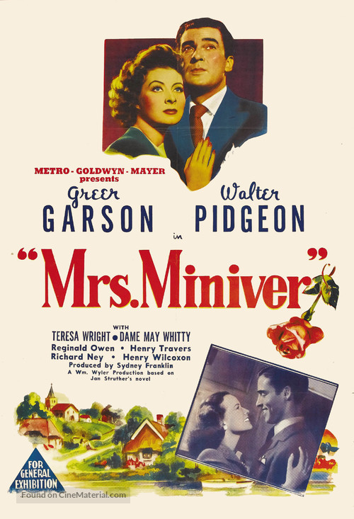 Mrs. Miniver - Australian Movie Poster
