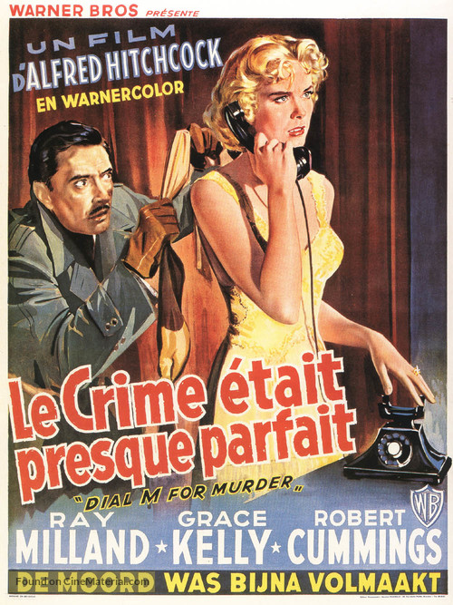 Dial M for Murder - Belgian Movie Poster