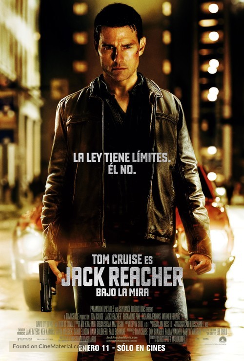 Jack Reacher - Colombian Movie Poster