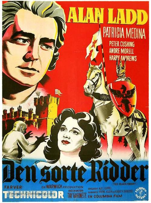 The Black Knight - Danish Movie Poster