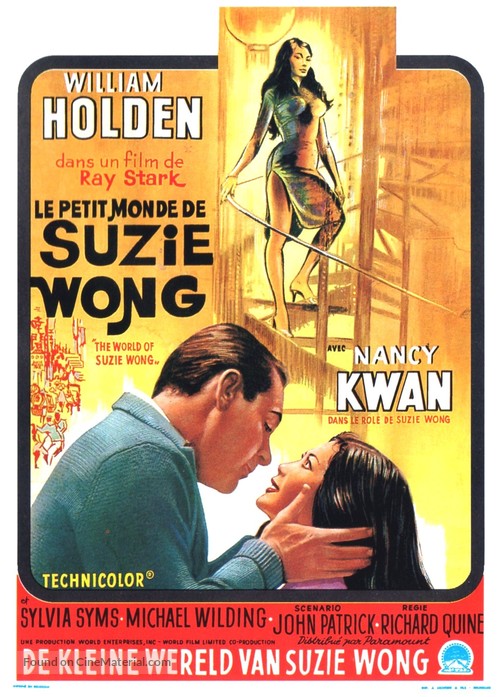 The World of Suzie Wong - Belgian Movie Poster