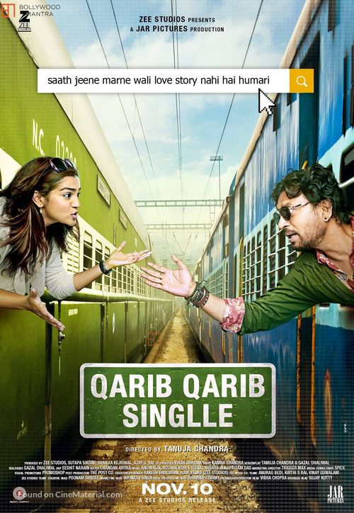 Qarib Qarib Singlle - Indian Movie Poster