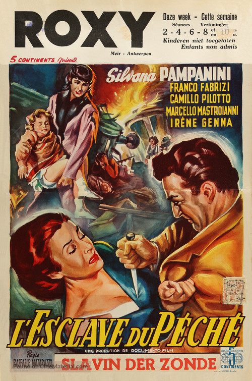 Schiava del peccato - Belgian Movie Poster