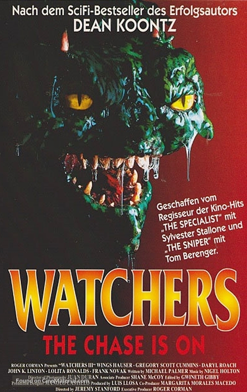 Watchers III - German VHS movie cover